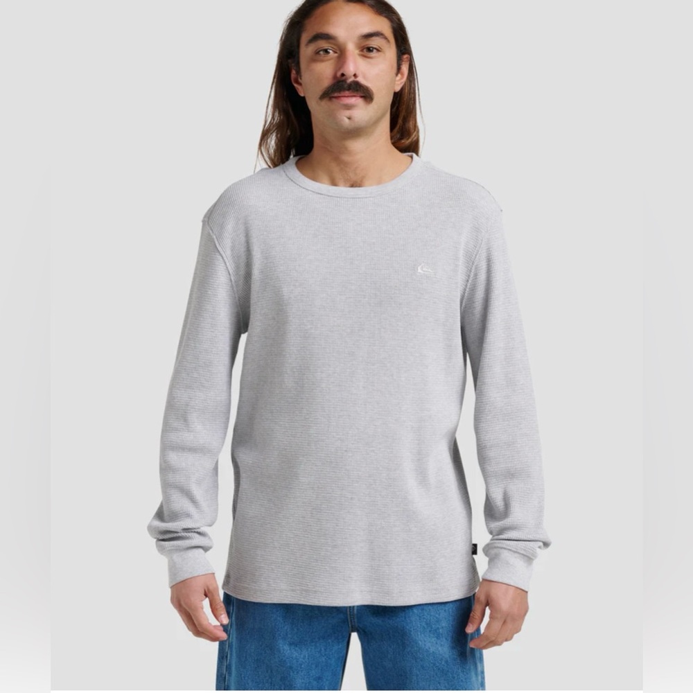 Quiksilver Nelson Long Sleeve Thermal in Gray Size L